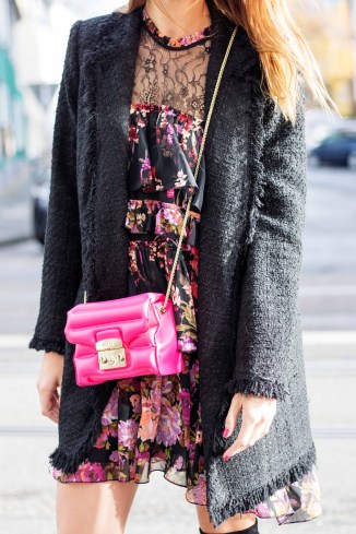 Furla Chanel Floral Street Style