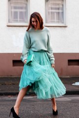 Tulle Skirt Chanel Street Style Malia Keana